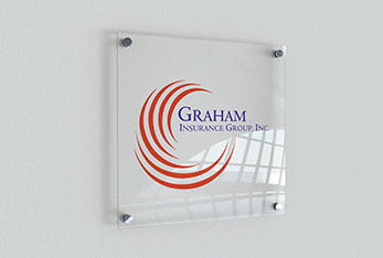 Graham Insurance Group, Inc. printed on a fiber glass